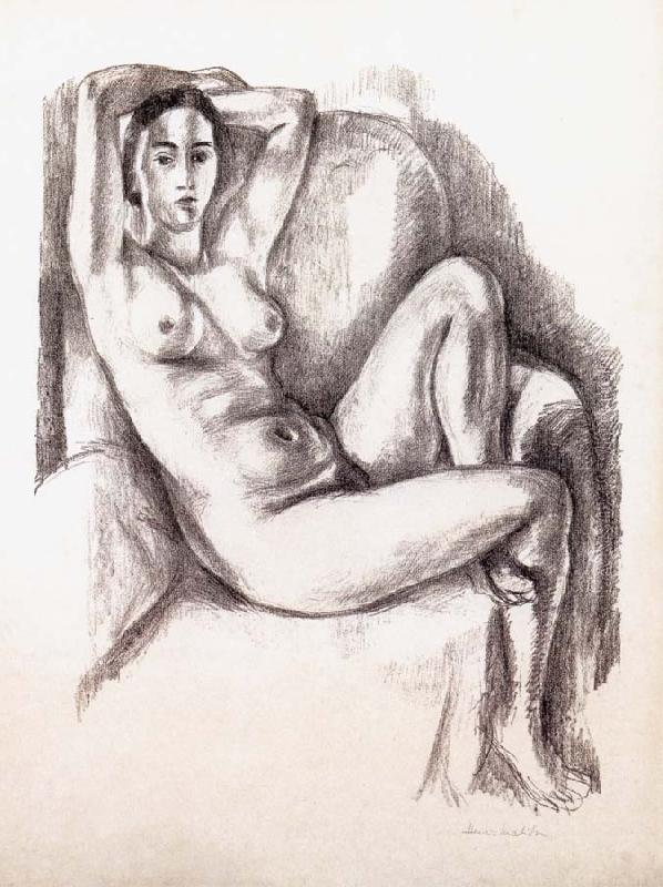 Henri Matisse Sitting in the chair of the Nude